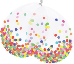 Confetti ballonnen kleur 5st