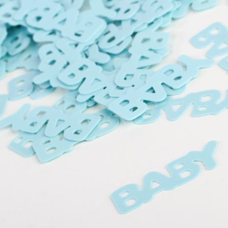 Confetti baby blauw