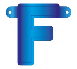 Letterslinger letter F blauw