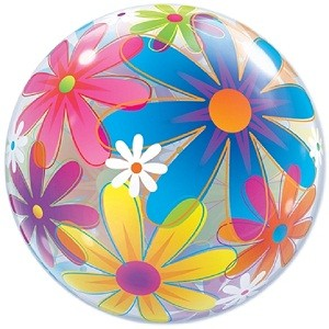 Bubbles ballon bloem 56cm