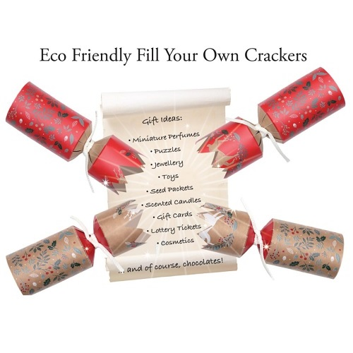 6 st. Christmas Crackers Fill your own Reindeer 14 inch XAMTS1505