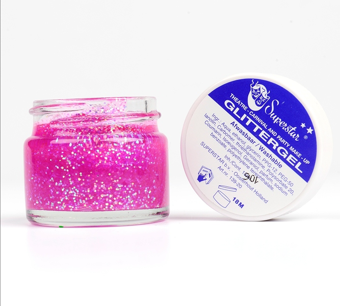 Glittergel paars pm 15ml