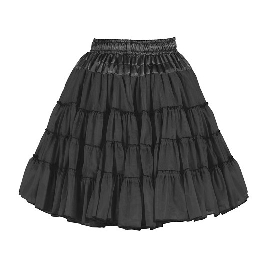Petticoat luxe 2-laags zwart