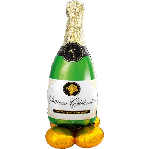 Folieballon Airloonz Bubbly Champagnefles