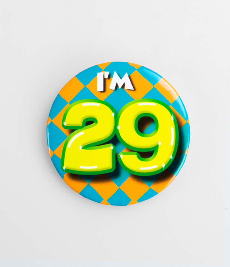 Button 29 jaar