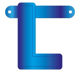Letterslinger letter L blauw
