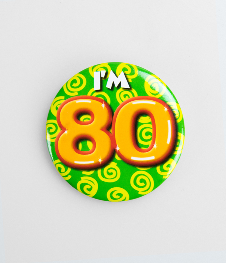 Button 80 jaar