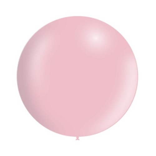 Ballon rond 50cm pastel roze per stuk
