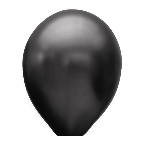 Ballonnen zwart metallic 100 stuks