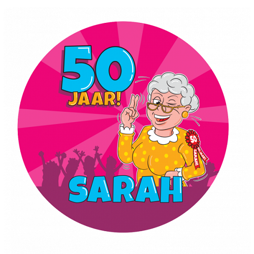 Onderzetters Sarah cartoon 6 stuks