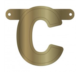 Letterslinger letter C goud