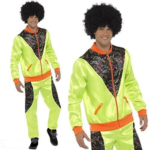 Trainingspak jaren 80 retro man groen - XL