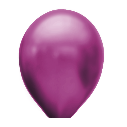 Ballonnen magenta metallic 10 stuks