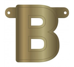 Letterslinger letter B goud