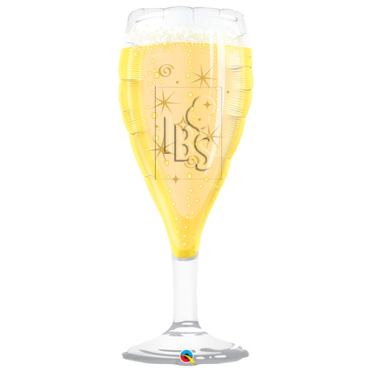 Folieballon Champagne glas 99cm