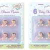 Geboorte uitdeelcadeautjes baby's blauw 6st