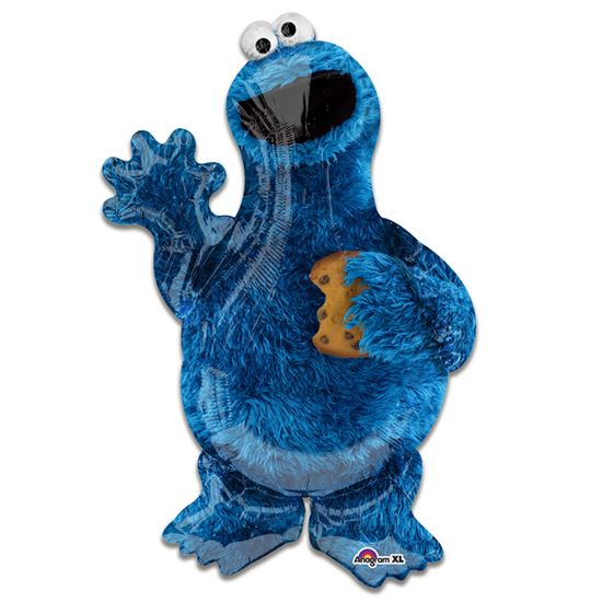 Folieballon Koekiemonster 88cm