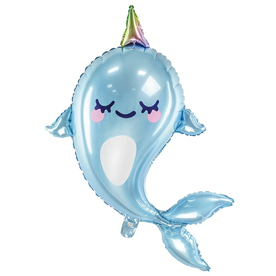 Folieballon Narwhal 87cm