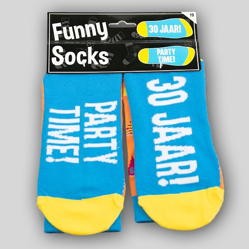 Funny socks 30 jaar