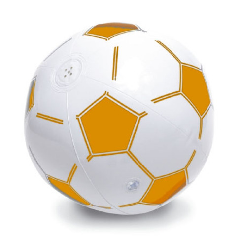Oranje voetbal met muziek