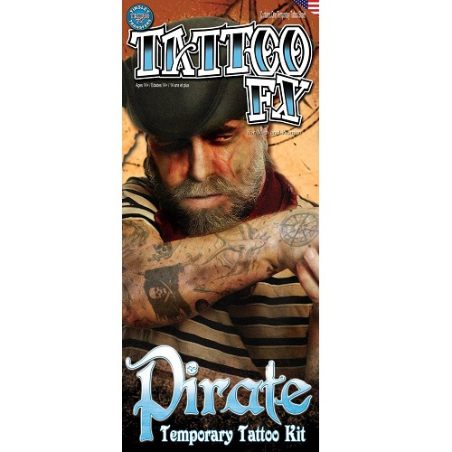 Tatoeage set Pirate 13-dlg