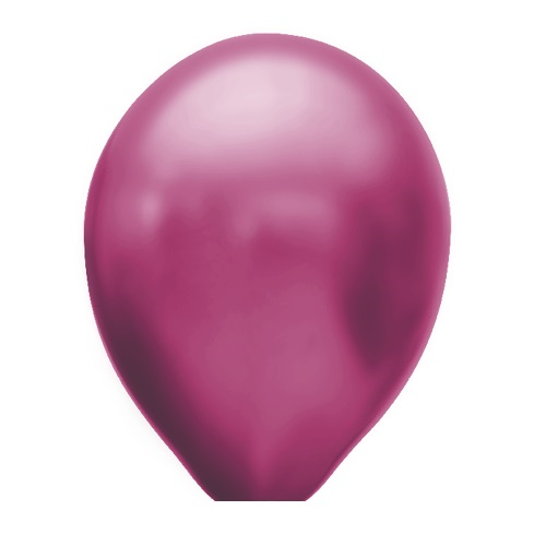 Ballonnen donker roze metallic 100 stuks