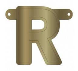 Letterslinger letter R goud