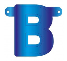 Letterslinger letter B blauw
