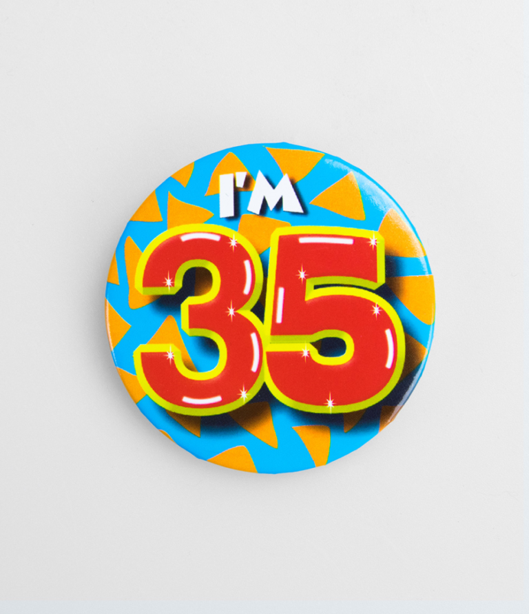 Button 35 jaar