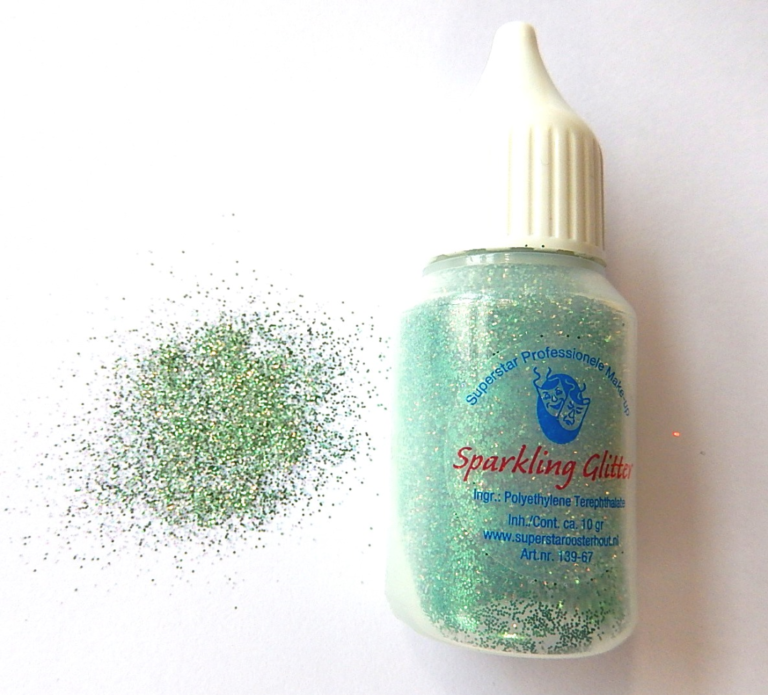 Sparkling glitter in groen