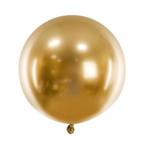 Reuze ballon chrome goud 60cm