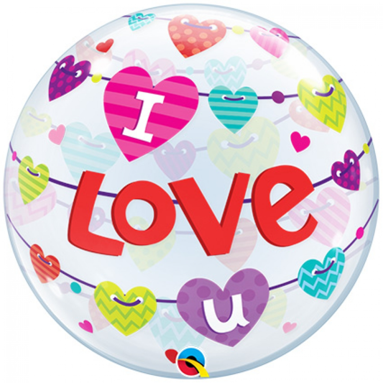 Bubbles ballon I love you 56cm