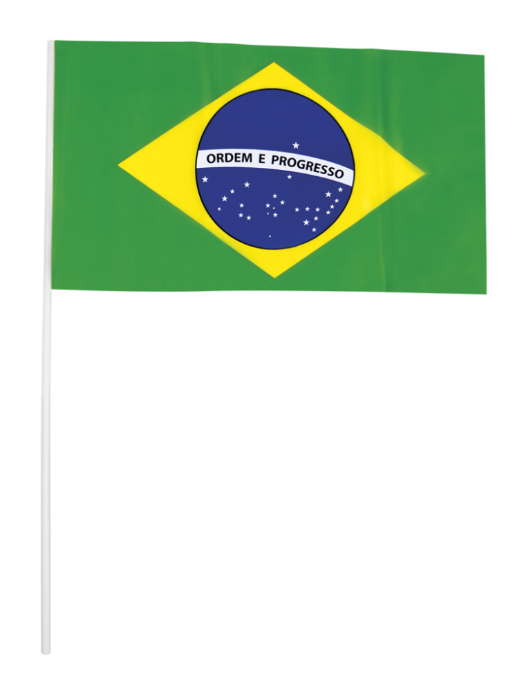 Plastic zwaaivlaggetjes Brazilie
