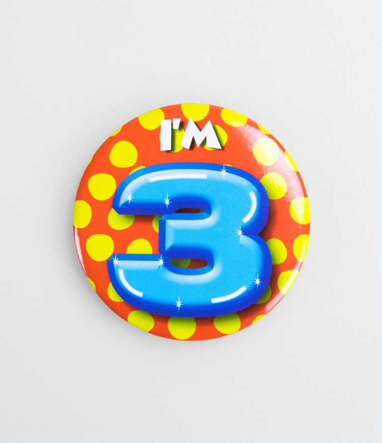 Button 3 jaar