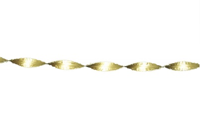 Crepe slinger goud 6 meter