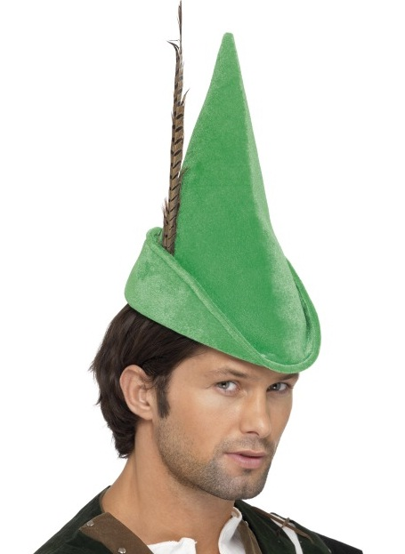 Robin Hood hoed met veertje