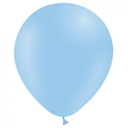 Ballonnen pastel blauw MAT 10 stuks