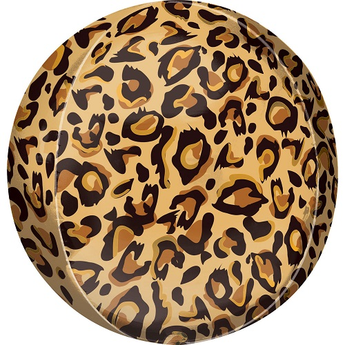 Folieballon orbz luipaard print