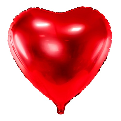 Folieballon hart rood 61cm