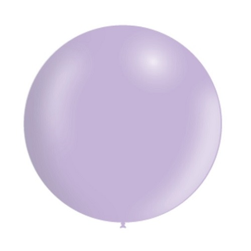 Ballon rond 50cm pastel paars per stuk