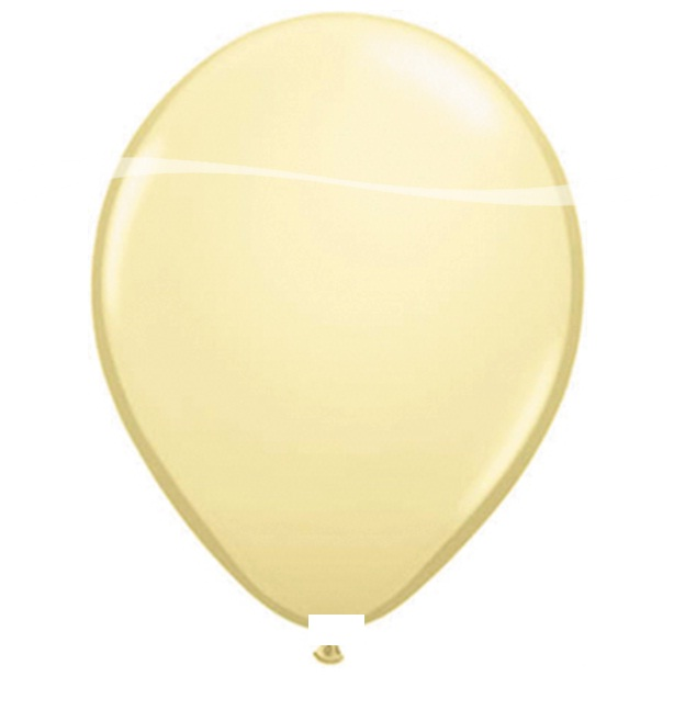 Ballonnen ivoor metallic 10 stuks