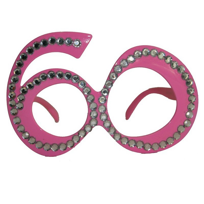 Bril 60 jaar roze