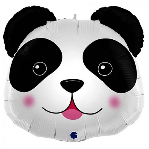Folieballon panda hoofd 72cm