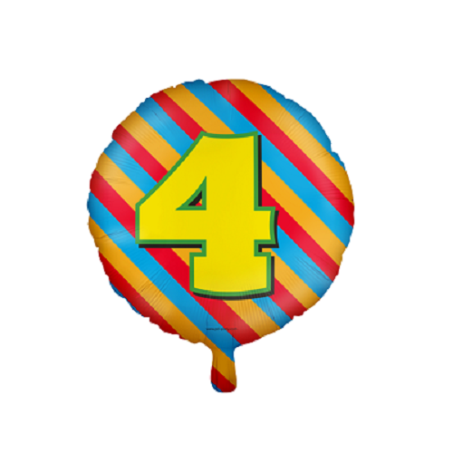 Folieballon happy 4 jaar