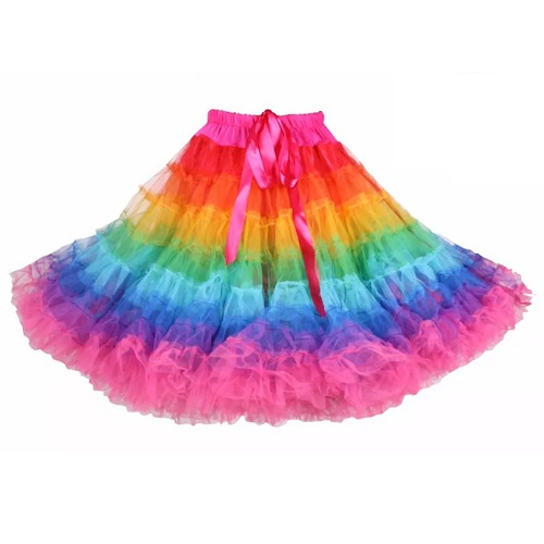 Petticoat regenboog luxe