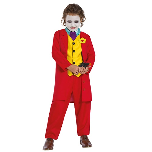 The Joker kostuum kind rood