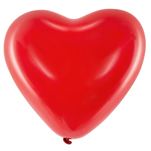 Hart ballonnen rood 40cm 6 stuks