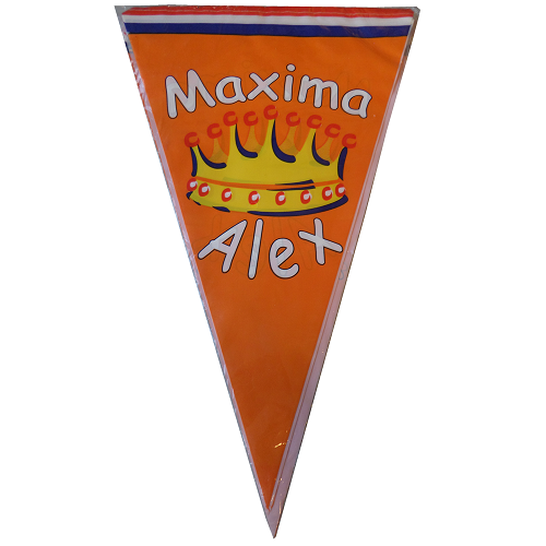 Vlaggenlijn oranje Maxima Alex 6 meter