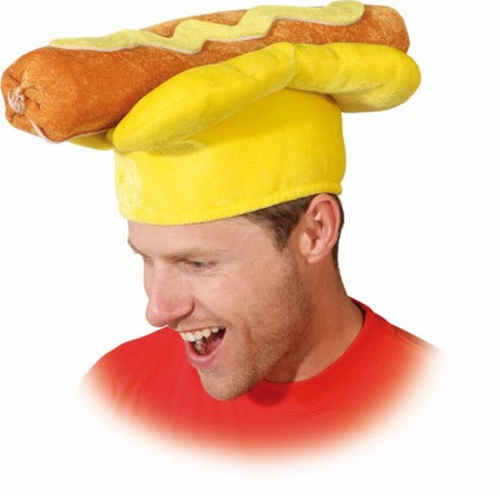 Hotdog hoed mosterd