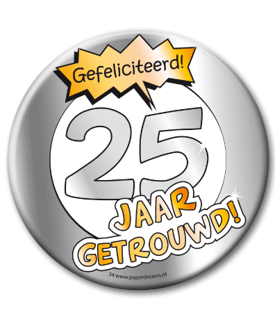 Button XL 25 jarig jubileum